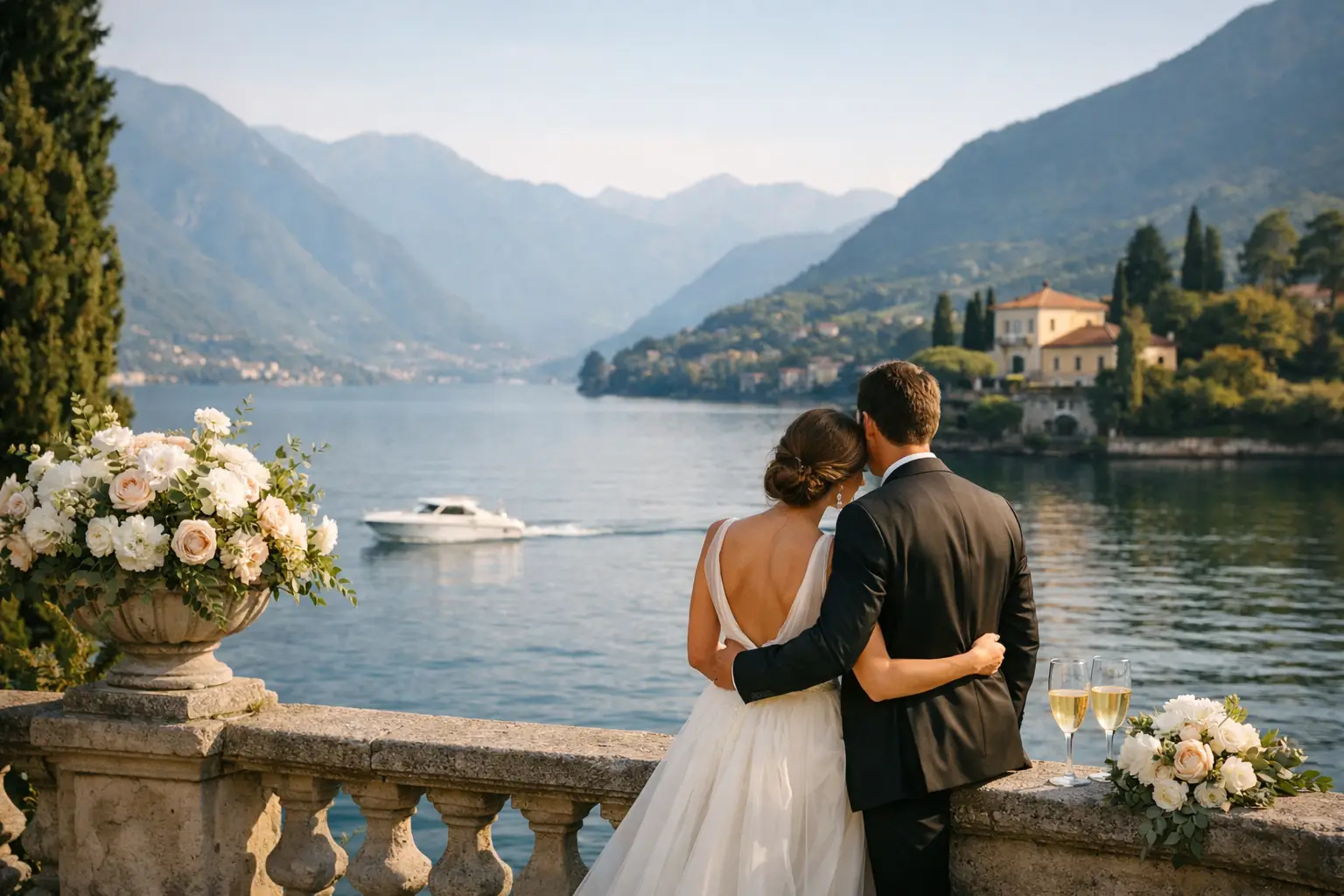 Lake Como Elopement Photo Inspiration Ideas