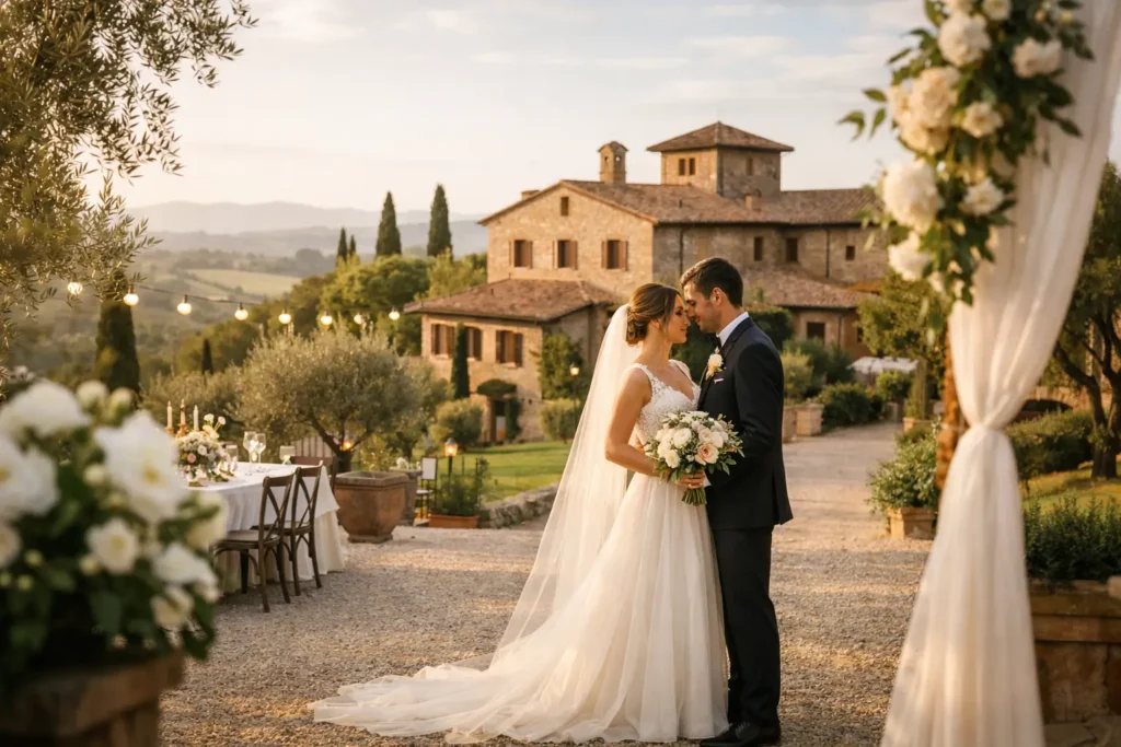 Tuscany Villa Wedding Photo Inspiration