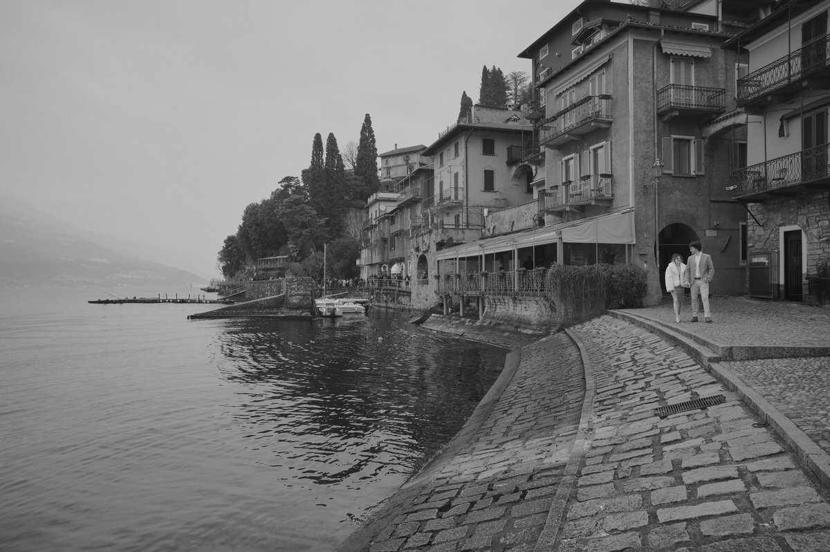 Varenna waterfront and historic village on Lake Como