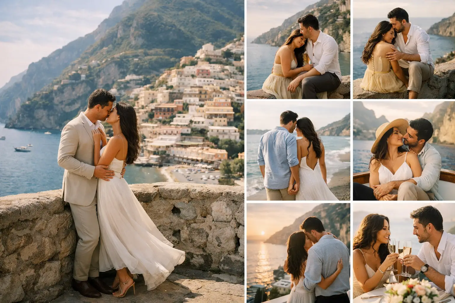 7 Amalfi Coast Engagement Session Examples