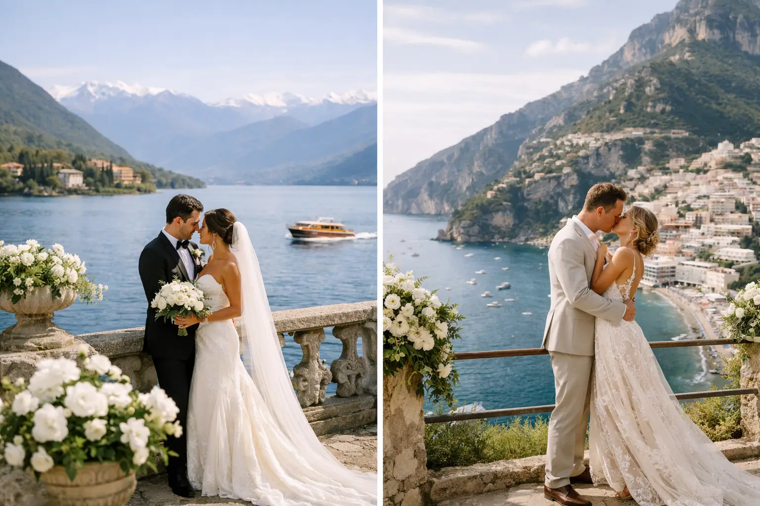 Lake Como Versus Amalfi Weddings Compared